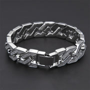 Rhinestone Cuban Bracelet Mens Hip Hop Star – Jewelry Gift Ideas — 4