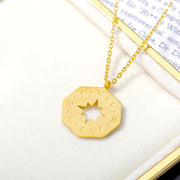 Octagonal Compass Stainless Steel Necklace – Jewelry Gift Ideas — 3