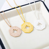 Octagonal Compass Stainless Steel Necklace – Jewelry Gift Ideas — 2