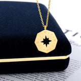 Octagonal Compass Stainless Steel Necklace – Jewelry Gift Ideas — 5