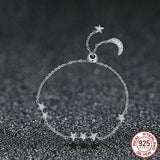 Sterling Silver S925 Korean Style Simple Star Bracelet – Stylish Gifts — 4