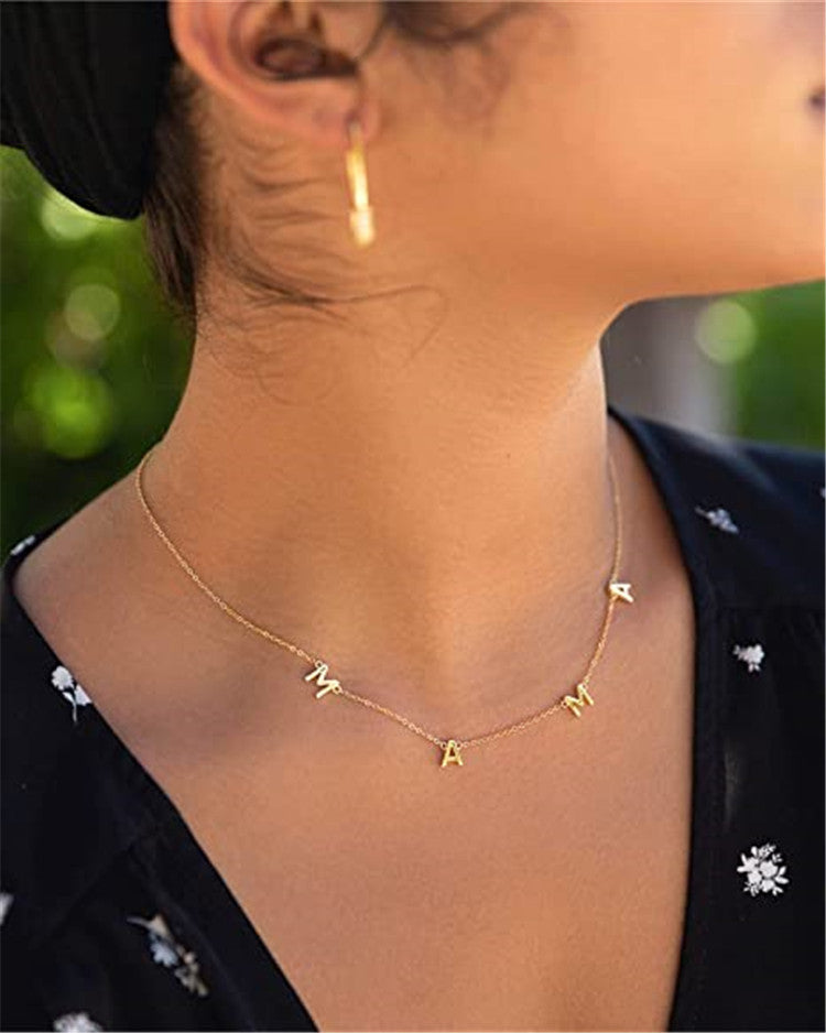 Mama Copper Letter Necklace, Mother's Day – Jewelry Gift Ideas — 1