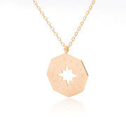 Octagonal Compass Stainless Steel Necklace – Jewelry Gift Ideas — 6