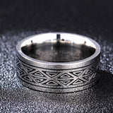 Mens And Womens Triangle Titanium Ring 8mm Stainless – Stylish Gifts — 2