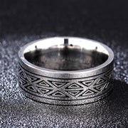 Mens And Womens Triangle Titanium Ring 8mm Stainless – Stylish Gifts — 2