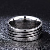 Mens And Womens Triangle Titanium Ring 8mm Stainless – Stylish Gifts — 5