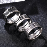Mens And Womens Triangle Titanium Ring 8mm Stainless – Stylish Gifts — 1
