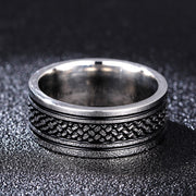 Mens And Womens Triangle Titanium Ring 8mm Stainless – Stylish Gifts — 3