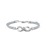 925 Sterling Silver Mobius Couple Bracelet – Jewelry Gift Ideas — 3