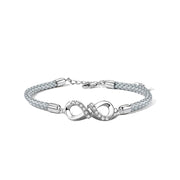 925 Sterling Silver Mobius Couple Bracelet – Jewelry Gift Ideas — 3