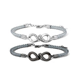 925 Sterling Silver Mobius Couple Bracelet – Jewelry Gift Ideas — 4