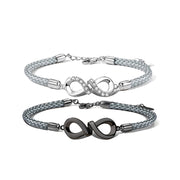 925 Sterling Silver Mobius Couple Bracelet – Jewelry Gift Ideas — 4