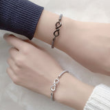 925 Sterling Silver Mobius Couple Bracelet – Jewelry Gift Ideas — 5