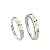 Original Design Sun Moon Star Couple Ring 925 – Gifts for Couples — 4