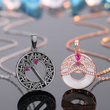 S925 Silver Princess Knight Couple Necklace – Jewelry Gift Ideas — 4