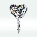 Heart-Shaped Tree Of Life Beaded S925 Sterling – Meaningful Gifts — 3
