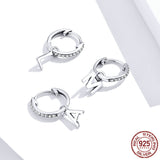 Personalised Initial Earrings 925 Sterling Silver – Stylish Gifts — 3