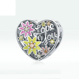 Sterling Silver Flower Love Beads Wild Bracelet – Jewelry Gift Ideas — 1