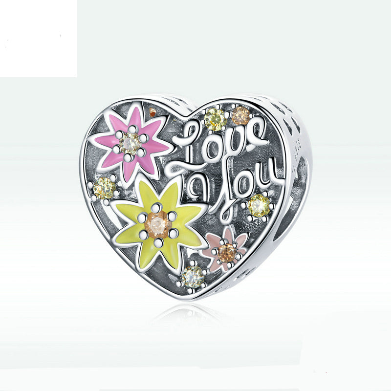 Sterling Silver Flower Love Beads Wild Bracelet – Jewelry Gift Ideas — 1