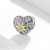 Sterling Silver Flower Love Beads Wild Bracelet – Jewelry Gift Ideas — 4