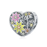 Sterling Silver Flower Love Beads Wild Bracelet – Jewelry Gift Ideas — 5
