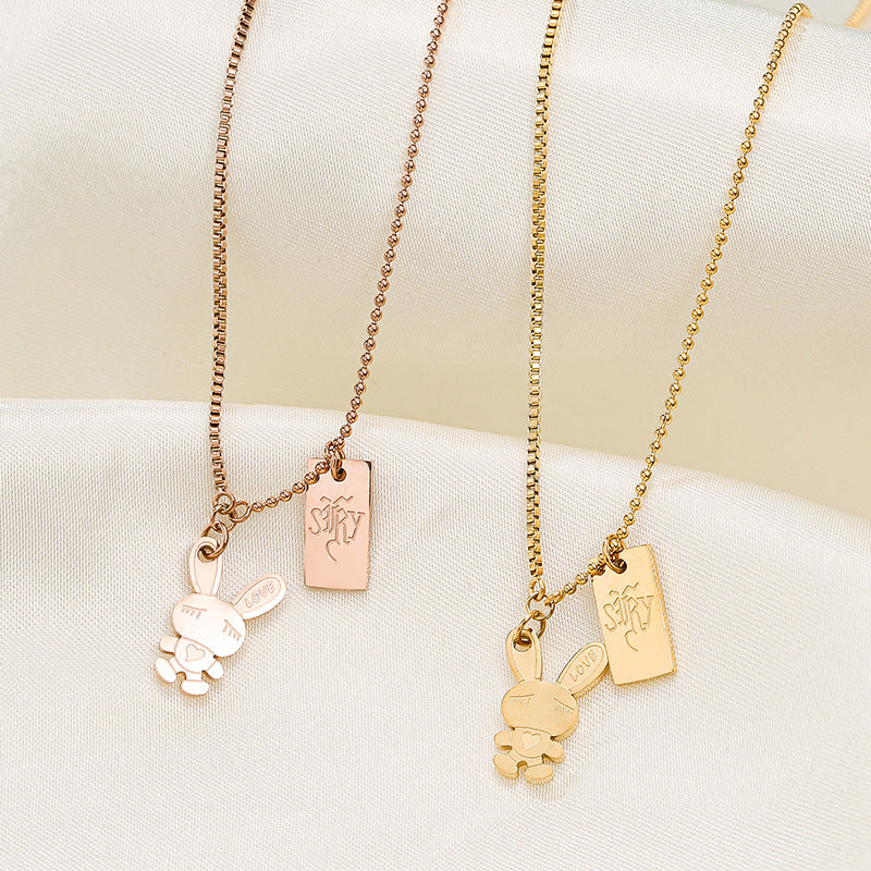 Titanium Steel Necklace Long Bunny Accessories – Jewelry Gift Ideas — 1