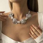 Fashion Hip-Hop Style Exaggerated Lion Head Clavicle – Stylish Gifts — 5
