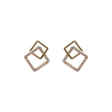 Fashion Personality Diamond-Studded Geometric Earrings – Stylish Gifts — 3