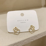 Fashion Personality Diamond-Studded Geometric Earrings – Stylish Gifts — 5