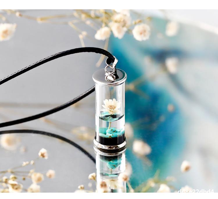 Dried Flowers Glass Bottle Resin Time Drifting – Jewelry Gift Ideas — 1