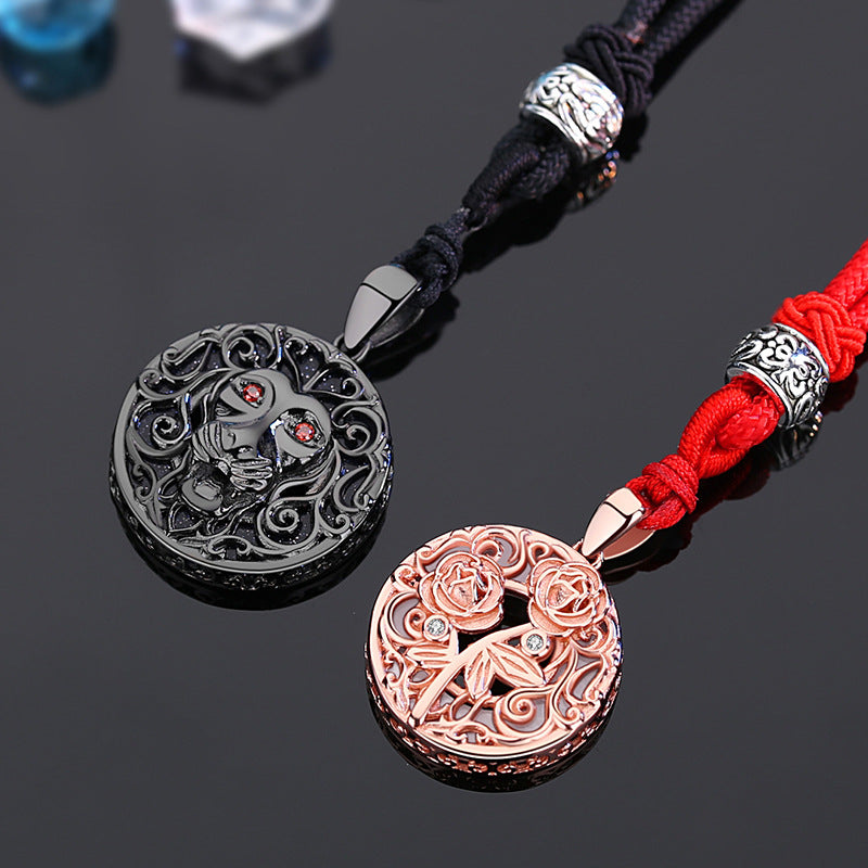 Beauty And The Beast Couple Necklace 925 Silver – Jewelry Gift Ideas — 1