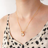 24K Gold Inlaid White Chalcedony Korean Version – Jewelry Gift Ideas — 5