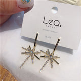 Firework Tassel Silver Needle Personality Zircon – Holiday Gift Ideas — 1