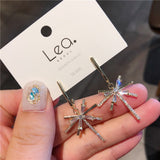 Firework Tassel Silver Needle Personality Zircon – Holiday Gift Ideas — 4
