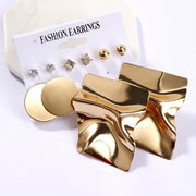 European And American Popular Geometric Metal Earrings – Gifts for Her — 2