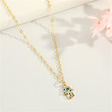 Golden Point Diamond Small Hand Necklace Retro – Jewelry Gift Ideas — 3