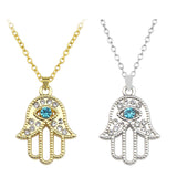 Golden Point Diamond Small Hand Necklace Retro – Jewelry Gift Ideas — 1