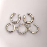Five-Piece Set Of Simple Twisted C-Shaped Ear Clips – Stylish Gifts — 3