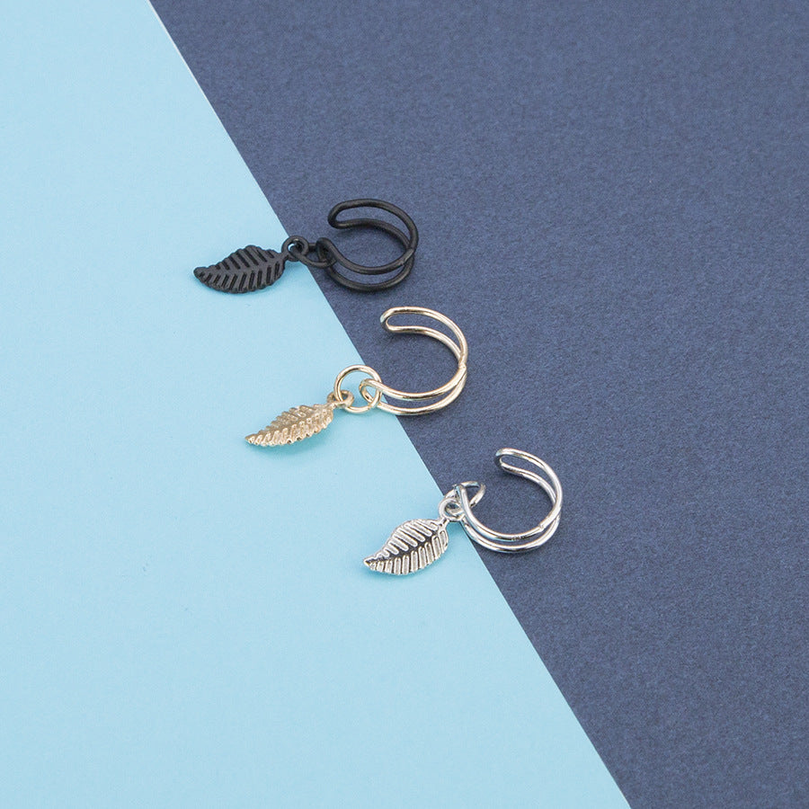 European And American Fashion Simple Punk Metal Leaves – Stylish Gifts — 1