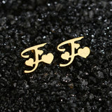 Stainless Steel Alphabet Name Exaggerated Earring – Jewelry Gift Ideas — 3
