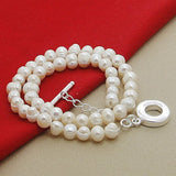 Korean Version Of Silver-plated TO Pearl Necklace – Jewelry Gift Ideas — 4