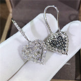 Huitan Cubic Zirconia Heat Shape Women Drop – Gifts for Couples — 3