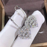 Huitan Cubic Zirconia Heat Shape Women Drop – Gifts for Couples — 2
