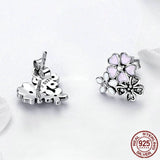 Pink Flowers Blooming Oil Drop Earrings – Unique Gift Ideas — 3