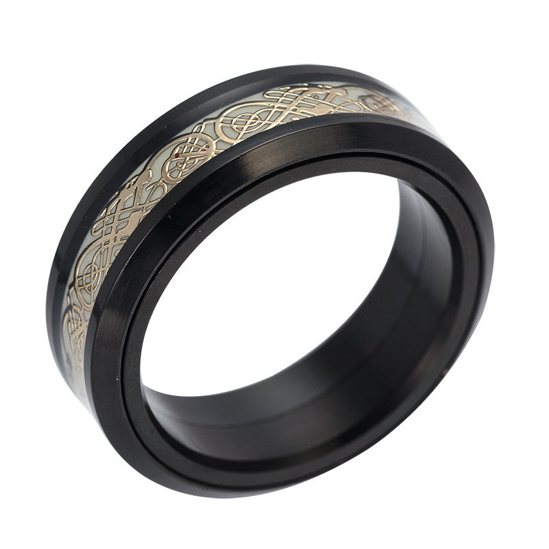 Rotating Luminous Spinner Ring Stainless Steel – Surprise Gifts — 1