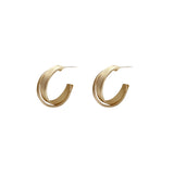 Dongdaemun Fashion Simple Small Earrings Metallic Ring – Stylish Gifts — 1