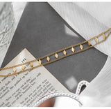 Diamond Wide Necklace Neck Chain Short Titanium – Jewelry Gift Ideas — 4