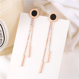 Titanium Steel New Tassel Earrings Women – Gifts for Her — 1