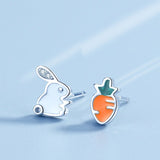 Rabbit Radish Earrings Simple And Cute Small – Gifts for Pet Lovers — 1