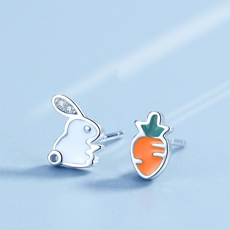 Rabbit Radish Earrings Simple And Cute Small – Gifts for Pet Lovers — 1